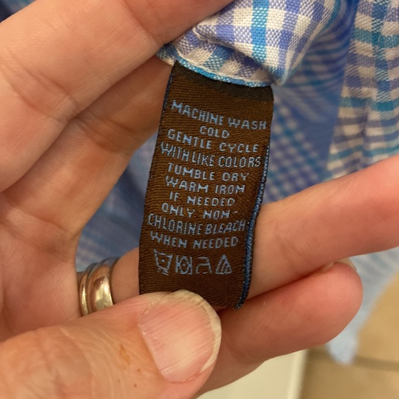 TATTERSALL London Men's Long Sleeve Button Front Dress Shirt XL 17-17 1/2 neck - Picture 6 of 7